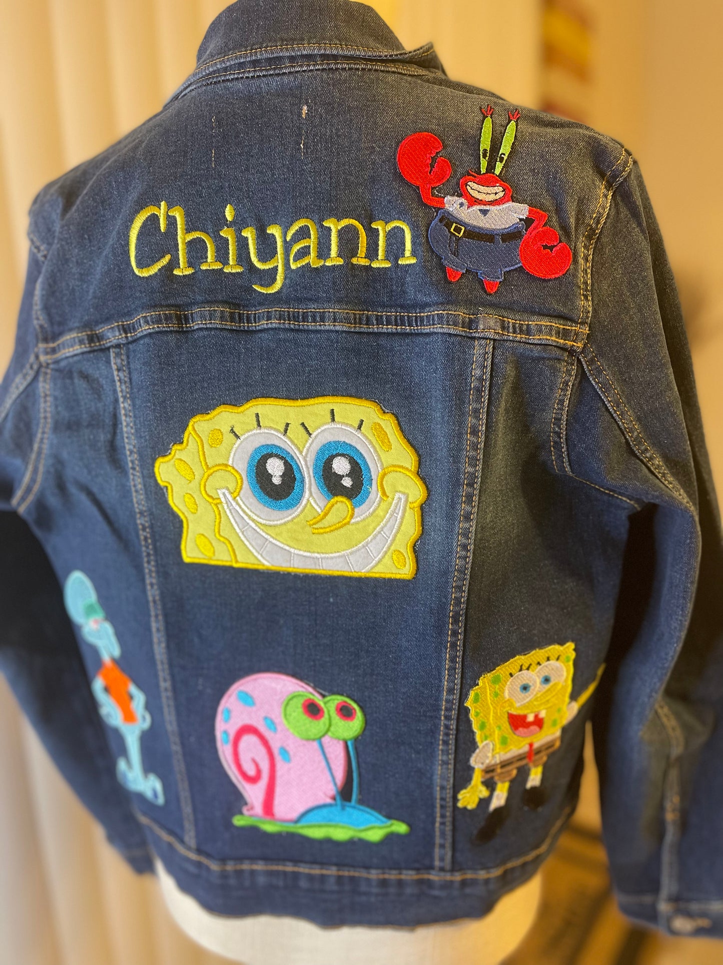 Custom Embroidery Patch Jean Jacket