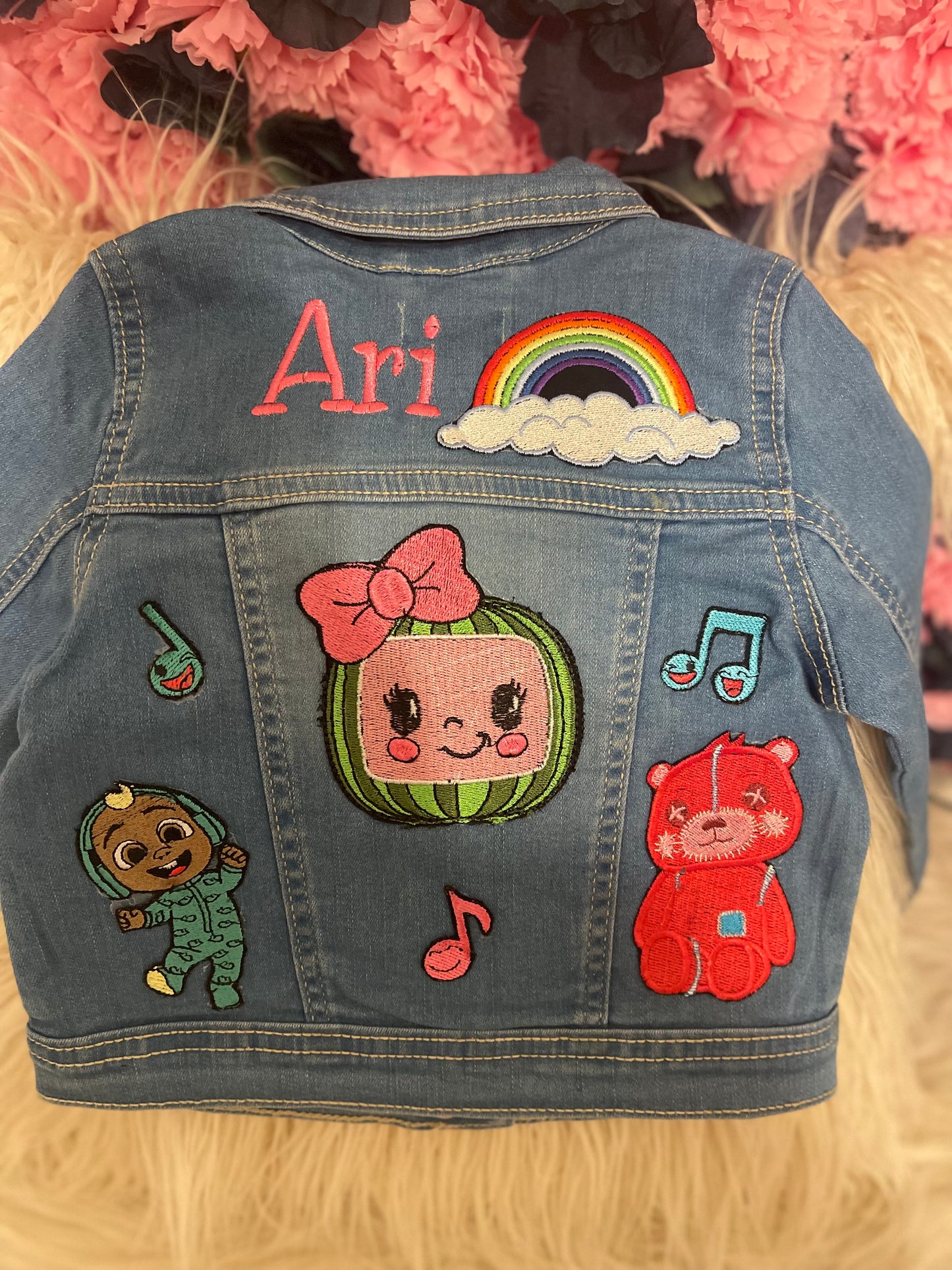 Custom Embroidery Patch Jean Jacket