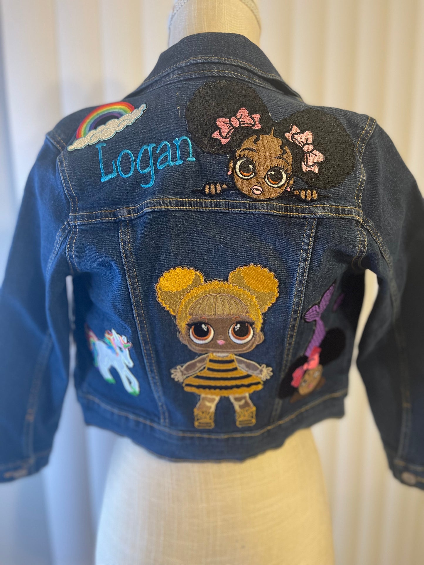 Custom Embroidery Patch Jean Jacket